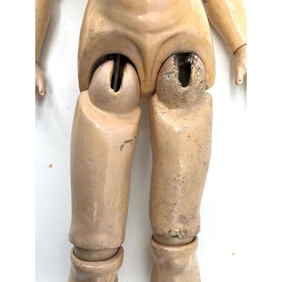 Antique 1906 Schoenau & Hoffmeister Bisque Doll 22” Open Mouth Compo Body - Picture 16 of 16